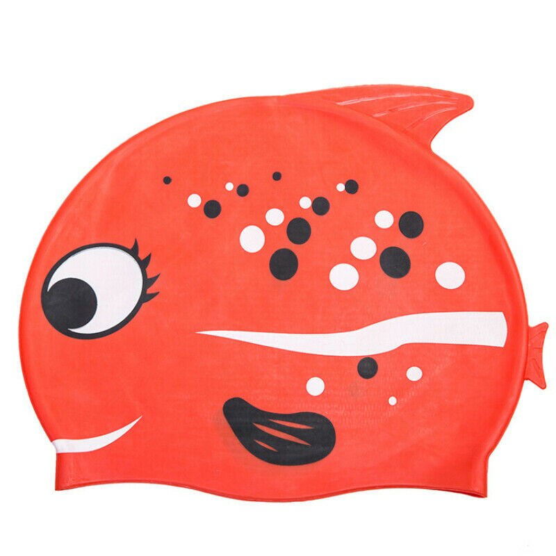 Unisex Baby Child Swimming Caps Waterproof Cartoon Kids Swimming Hat - Silicone Children Swim Cap Shark