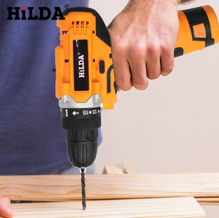 Destornillador eléctrico de 12V, Mini taladro eléctrico inalámbrico, batería de iones de litio, taladro eléctrico, herramientas eléctricas de dos velocidades