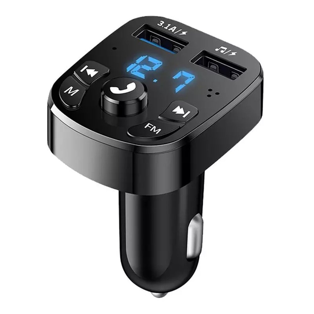 Kabelloser  mp3- player fürs auto (ohne akku), kabelloser dual-usb-anschluss , 3.1a schnellladeanschlüsse, usb-stick, musikwiedergabe, verlustfreie audiodekodierung