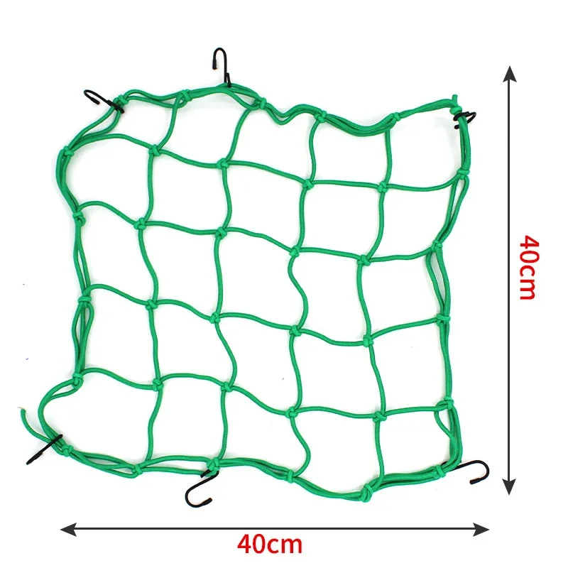 Rete per bagagli per moto Rete per casco Rete per bagagli per serbatoio carburante con ganci Accessori per moto per riporre l'informazione della moto: esercito verde