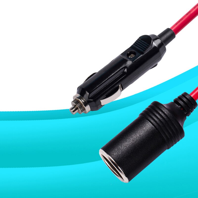 Vehicle smoke detector extension line High-power Automobile power supply and long line Socket Smoke splitter 12V