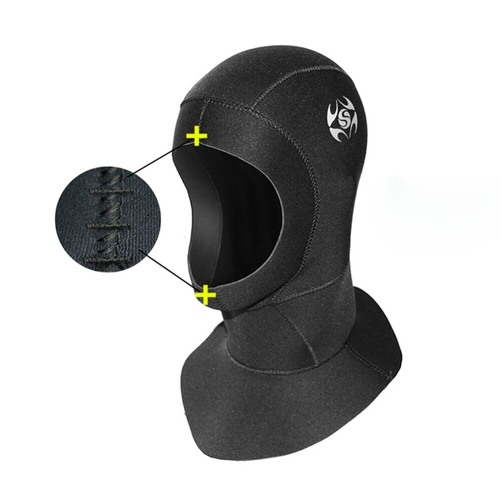 3mm Duiken Cap Neopreen Hoofddeksels Duiken Snorkelen Nek Hoed Waterdichte Warme Oorbeschermers Onderwatervissers Zwemmen Hood Cap