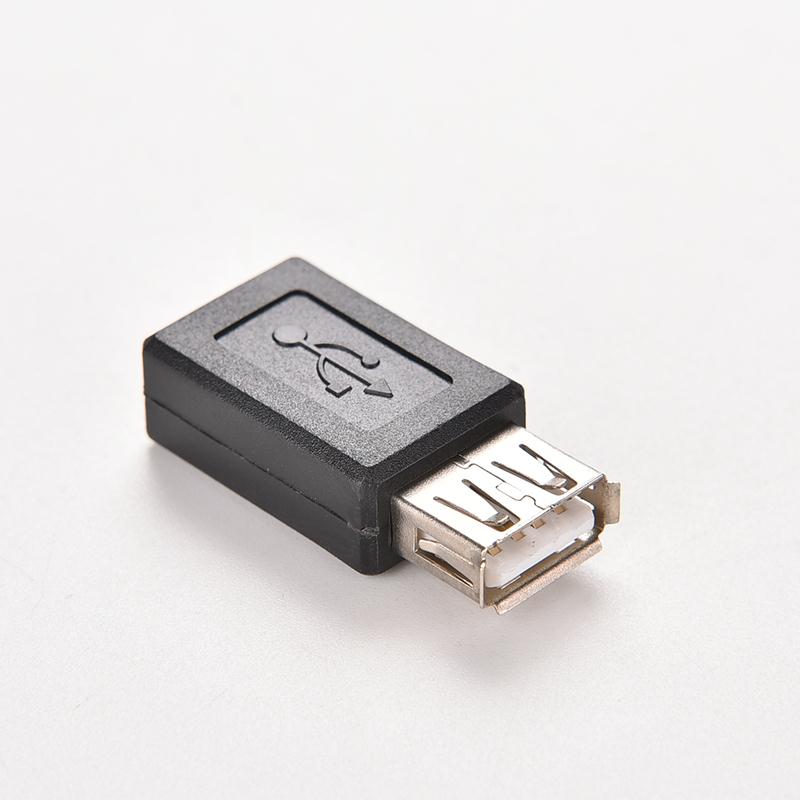 A hun til b hun sort usb 2.0 type micro usb 5 pin data kabel adapter usb stik konverter stik