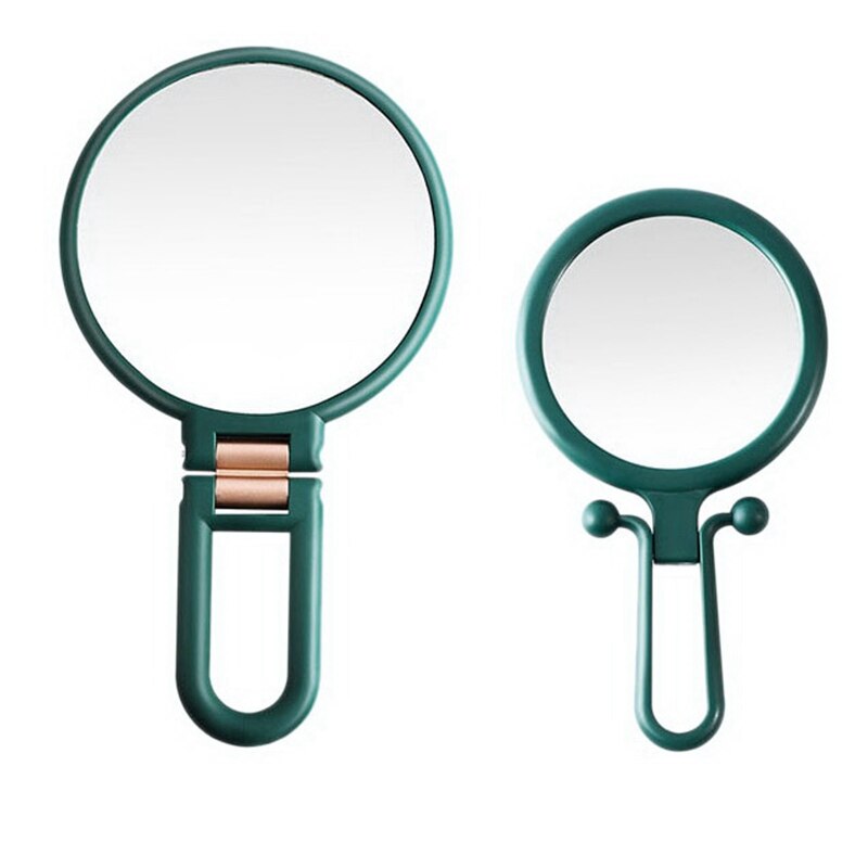 2PCS Hand-Held Makeup Mirror,10X Magnifying Hand Mirror And 2X Travel Makeup Mirror Folding Mirror Small Mirror: Default Title