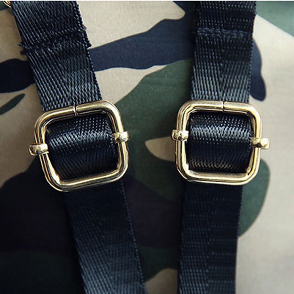 Camouflage bag Unisex Leather Backpack Laptop Retro Travel School Rucksack Bag Leather Backpack mochila feminina #j4s