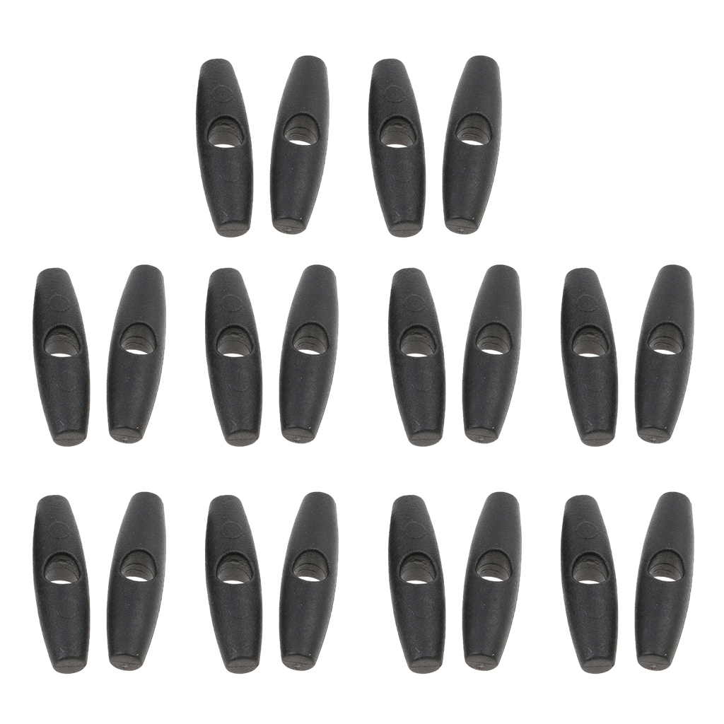 20 stück Camping Markise Zelt Fliegen Rolle Up Schnalle Zelt Innen Zelt Duffle Toggle Stopper Baldachin Tür Vorhang Falten: Default Title