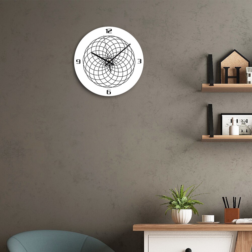 Geometrical Acrylic Digital Wall Clock Modern Silent Quartz Clockwork Decorative Large 3D Clock on the Wall Home Decor