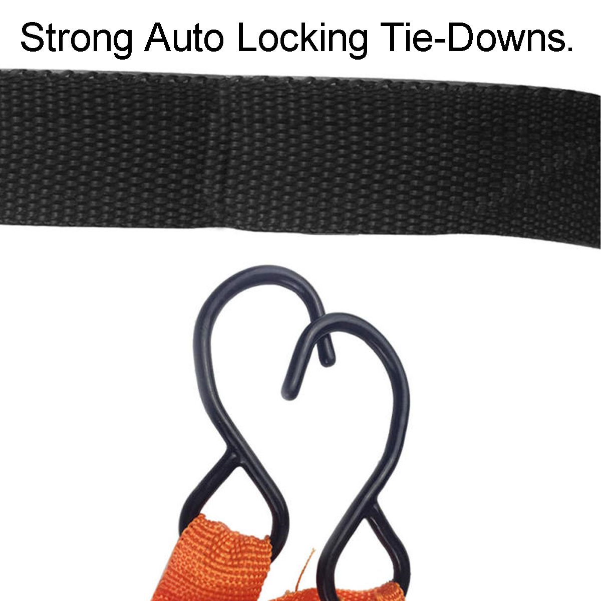 4 Pcs Ratchet Tie Down Cargo Straps Lashing Package Webbing Hold Secure Ratchet Belt Straps Moving Hauling Trucks Motorcycle
