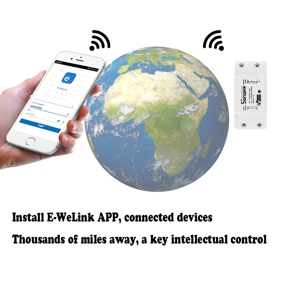 Sonoff Basic Wifi Switch,Diy Smart Home Automation Module, Sonoff S20/RF 433/Touch/4ch PRO Remote Control Timer Wireless Switch