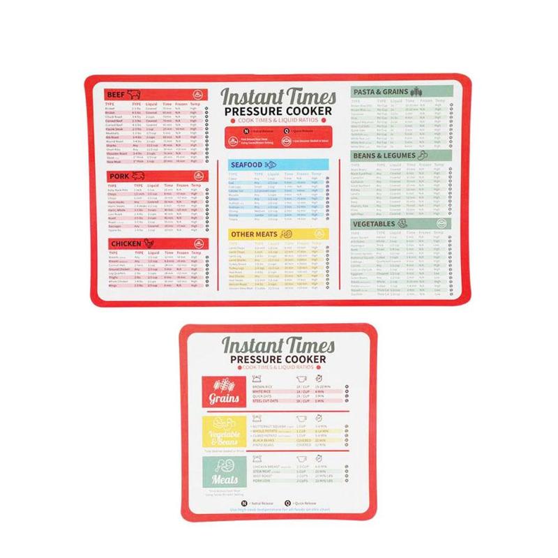 2/3/4 Stks/set Snelkookpan Koken Tijd Stickers Vouwen Decoratie Accessoires Magnetische Kachel Vel Cheat P4B3