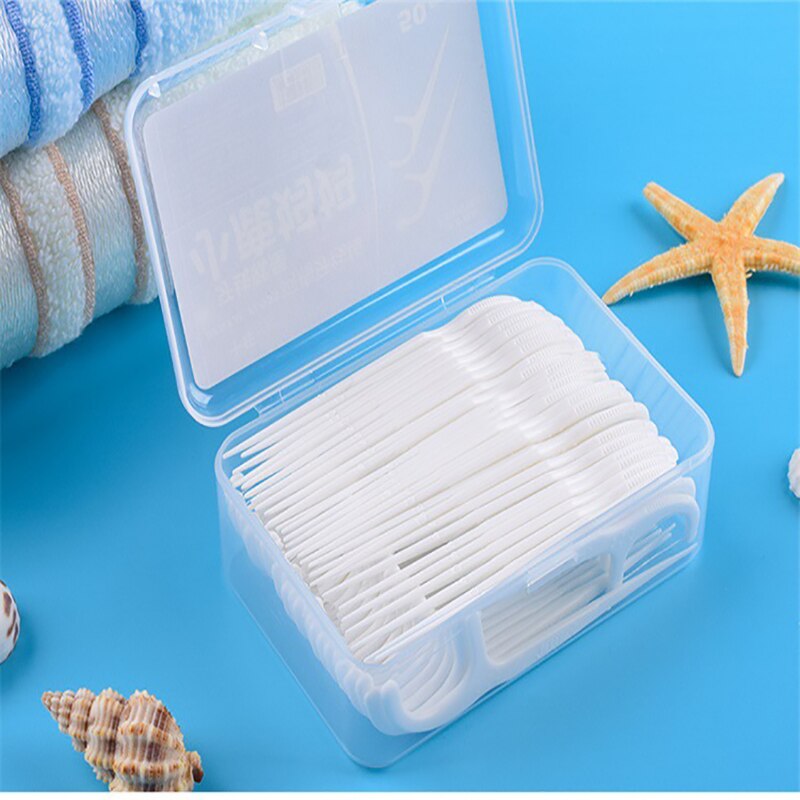 50pcs Toothpick Oral Cleaning Personal Dental Care Super Fine Dental Floss Stick Home Mounted Safety Oral Hygiene Floss Stick