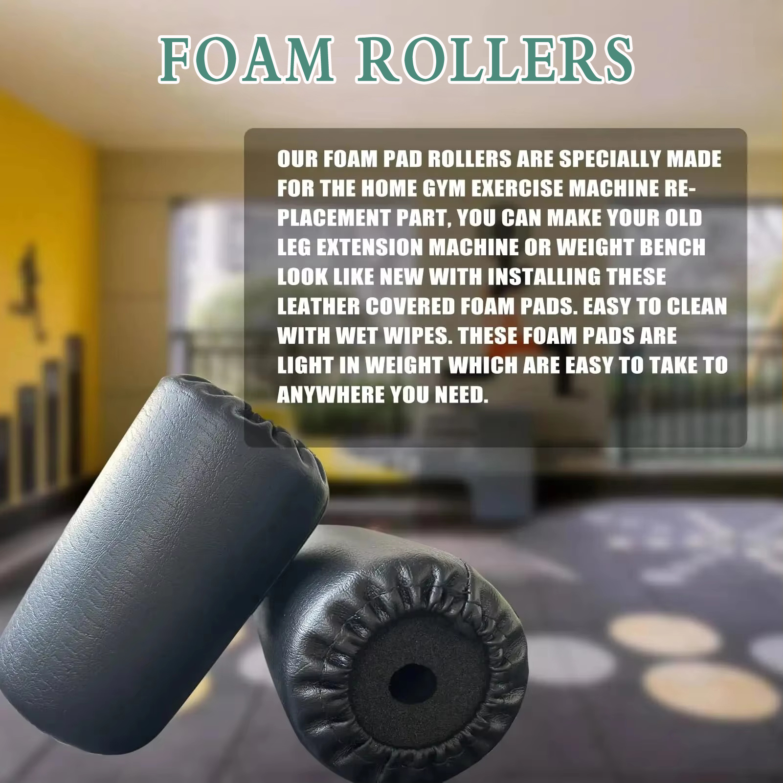 Rolo De Espuma De Alta Densidade, Almofadas De Pé Para Home Gym, Equipamento De Máquina De Exercícios, Substituição