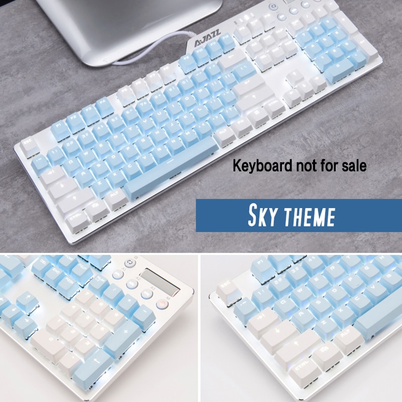 PBT w języku angielskim Languag108 Keyscaps klucze różnorodność kolorów wyborów dla Cherry klawiatura mechaniczna mx nakładka na klucz przełączniki