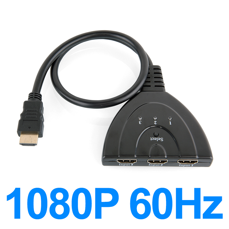 HDMI Switcher 3-Input and 1-Output Cable Seperater 4K HD Converter for Set-Top Box/Connection Display/TV: Other