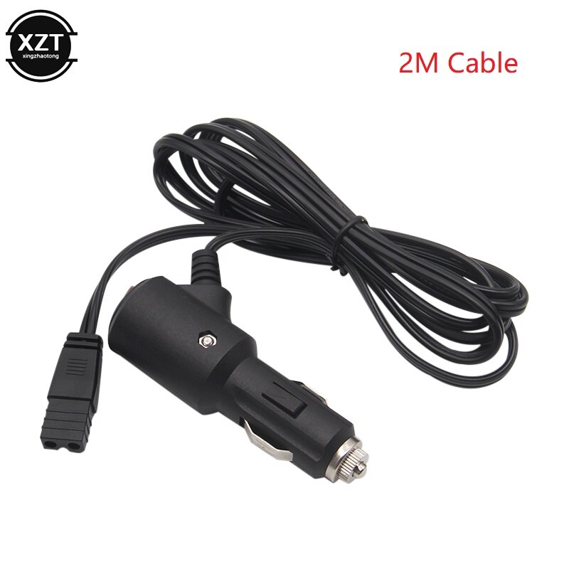 12V 120W 10A Car Fridge Cable With Separate Power Switch Adapter Electric Copper Wire Mini Wire Refrigerator Extension Cord Line: black