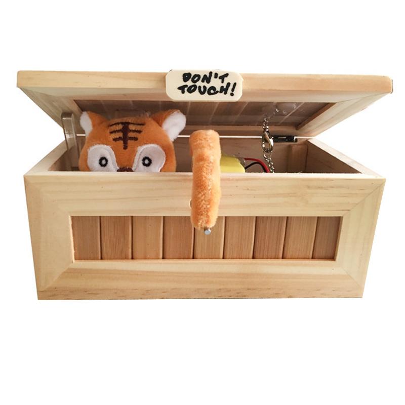 Himiss Houten Nutteloos Doos Nutteloos Machine Een Kleine Tijger Bereikt Zijn Hand Turn Off Doos Fidget Speelgoed Voor Volwassenen kinderen Speelgoed