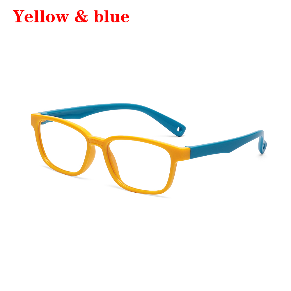 Anti-blå lys brille ramme silikone ramme briller baby børn bløde børn fleksible beskyttende briller computerglas