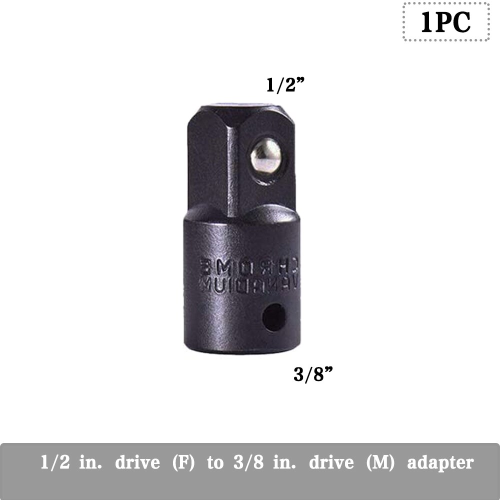 1pc 1/4 3/8 1/2 Socket Ratchet Converter Adapter Reducer Air Impact Craftsman Socket Wrench Adapter Repair Tools: C