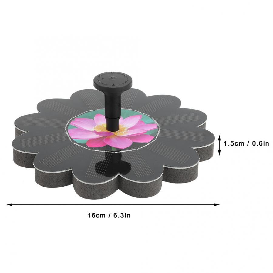 6v 1.4w sol fontæne flydende vand springvand fontaine til have dekoration sol fontæne pool dam vandfald vand springvand