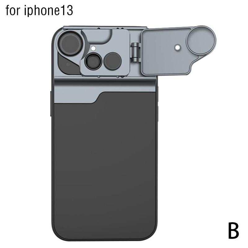 Macro Tele Telelens Mobiele Telefoon Externe Lens En Lens Cover Kit Voor Iphone 12/13 Serie Smartphones: B