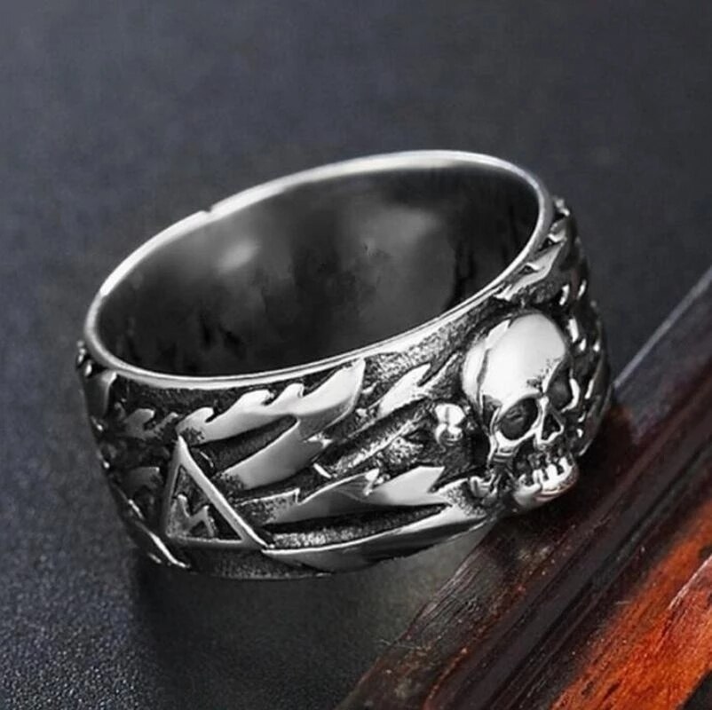 Anillo de acero inoxidable para hombre, producto a la , , Cthulhu, anillo de mal de ojo, anillo de Horror de monstruo, joyería genial