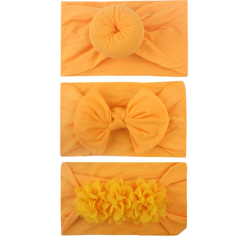 Cute Headband Newborn Girls Baby Toddler Turban Solid Headband Hair Band Bow Comfortable Accessories Headwear Резинки Для Волос