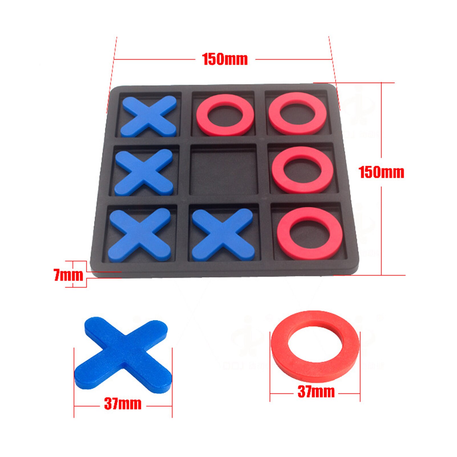 Noughts And Crosses Mini Game Plastic Toy Educational Tabletop Family Game Toys For Children's Day