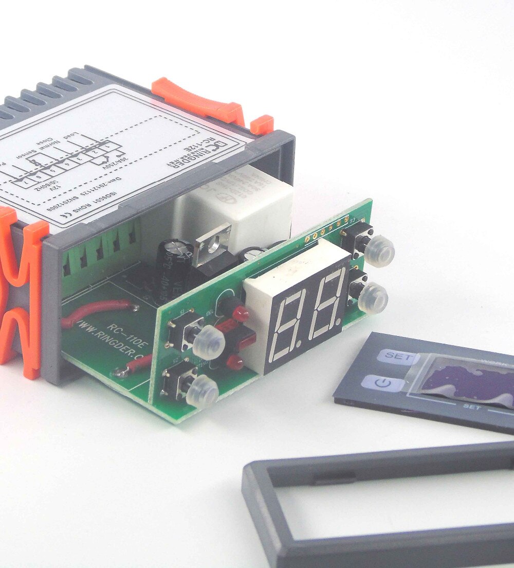 Relay output 250V 30A 10a 12V 24v 110v 220v powe Microcomputer Thermostat with sensor