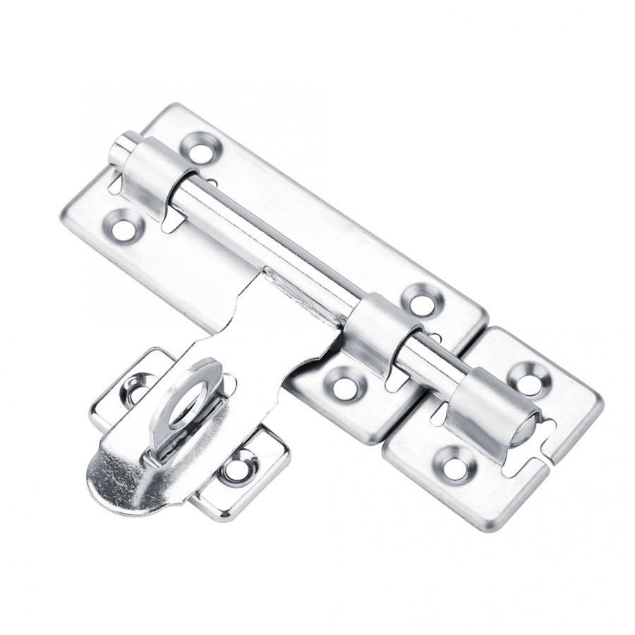 4in 6in 8in Stainless Steel Security Home Door Bolt Padlock Sliding Barrel Bolt Window Lock Drawer Cupboard Gate Lock Door Latch
