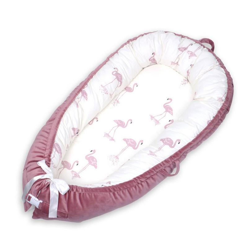 Nueva cuna portátil para bebé, cuna para recién nacido, cuna plegable de viaje para bebé, nido para dormir, cama: E