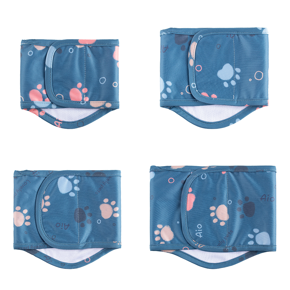 Pañales ajustables para perros con dibujos de animales, lavables, absorbentes para perros, bragas reutilizables para mascotas, pantalones cortos fisiológicos