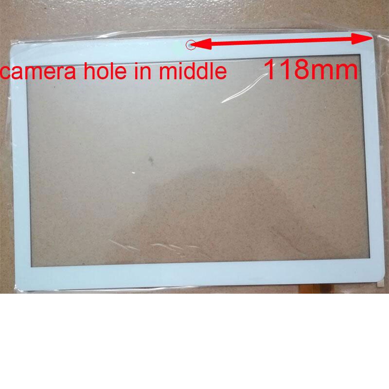 Biały lub czarny 10 cal nowy ekran dotykowy dla banque de france Tablet CH-1096A1 FPC276 V02 digitizer panel dotykowy wymiana czujnika szklanego: white hole in middle
