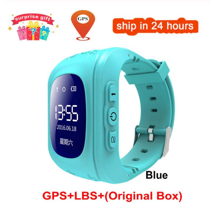 Kinderen Slimme Horloge Voor Kinderen Call Horloge Gps Anti Verloren Kinderen Gps Kinderen Tracker Sos Smart Telefoon Monitoring Positionering Baby q50: Blauw / GPS Russian version