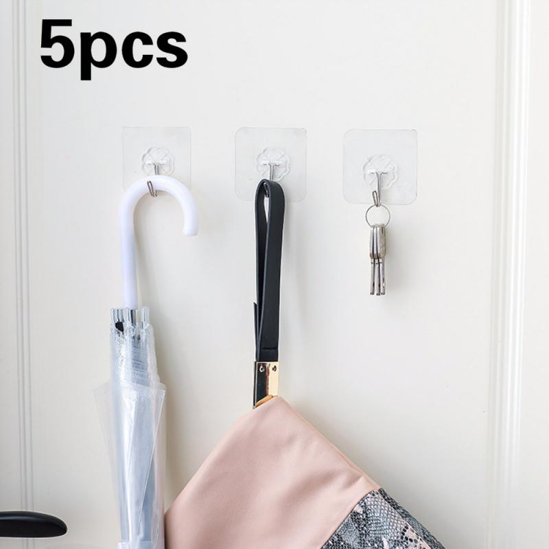 Creativiteit Haak Sterke Eekhoorn Zuig Muur Sucker Hanger Waterdichte Lijm Zware Belasting Rack Jas Muur Haak Houder Decor: 5pcs