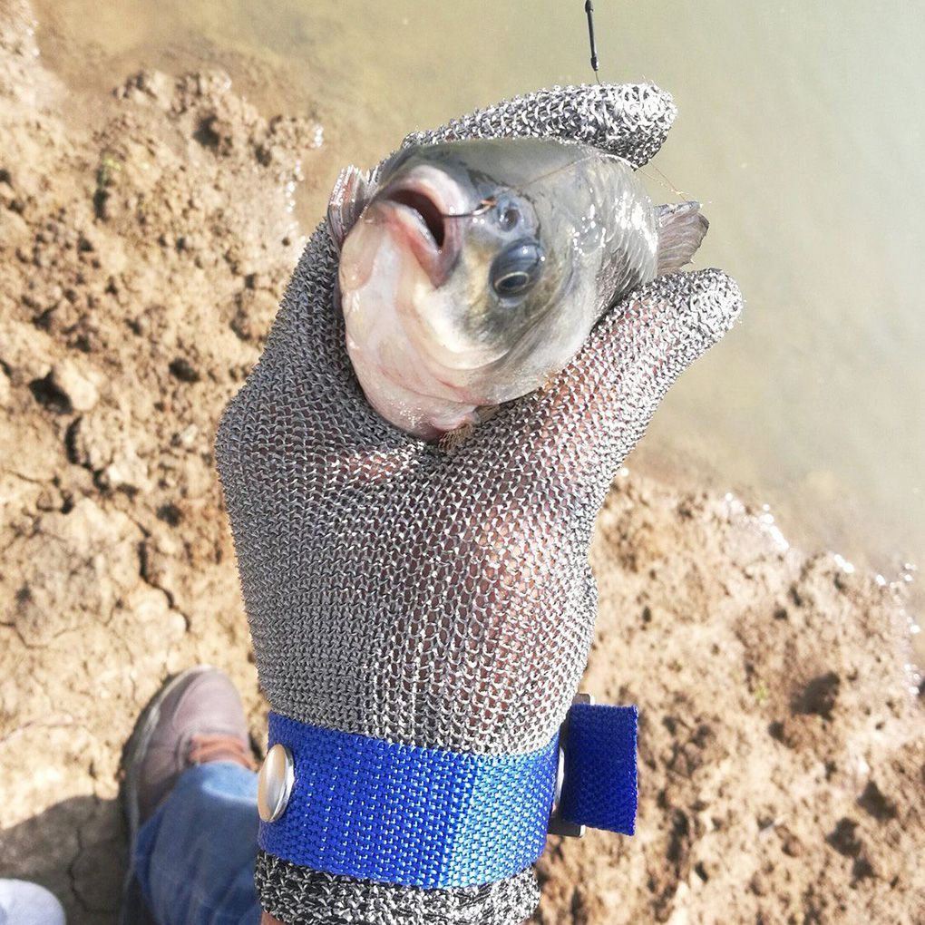 1 Pcs Cut Resistant Stainless Steel Gloves Working Safety Gloves Metal Mesh Anti Cutting For Butcher Worker