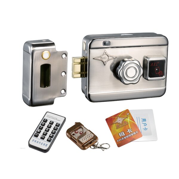 1 Afstandsbediening 125 Khz Rfid DC12V Elektrische Controle Magnetische Deurslot Voor Home Video Intercom Deurbel Toegang: Donkergrijs