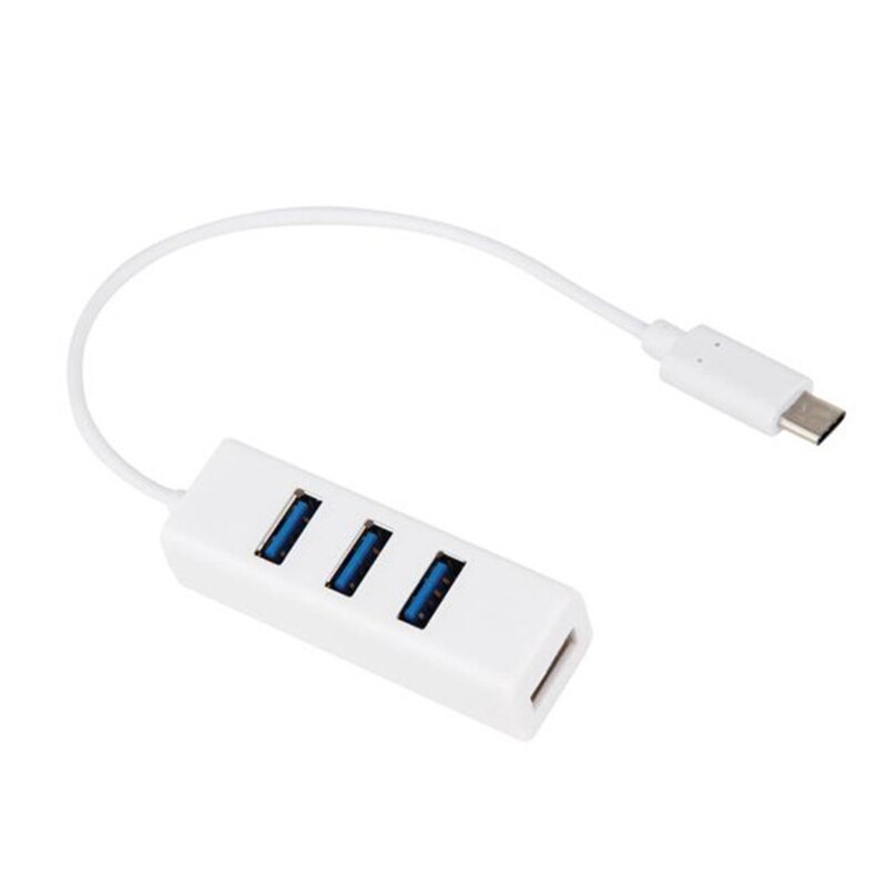 XLH-541C usbhub type-C3.1 a quatro 2.0hub 3.1hub hub TYPE-C um ponto quadrante (branco)