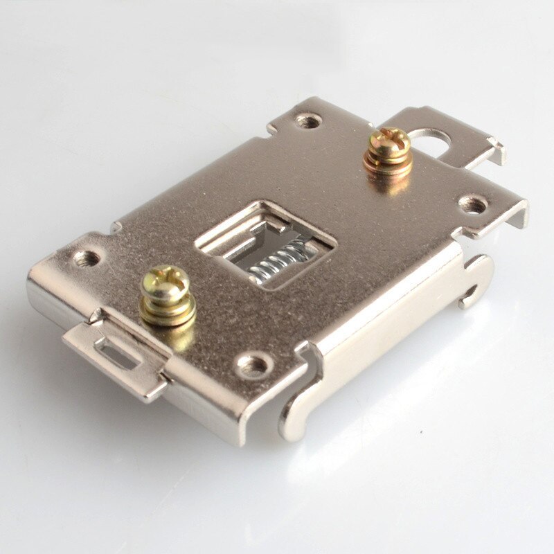 1PCS Clamp For Single Phase Mounting Rack SSR 40DA 25DA 35MM DIN Rail Fixed Buckle Solid State Relay Clip Clamp with Screw