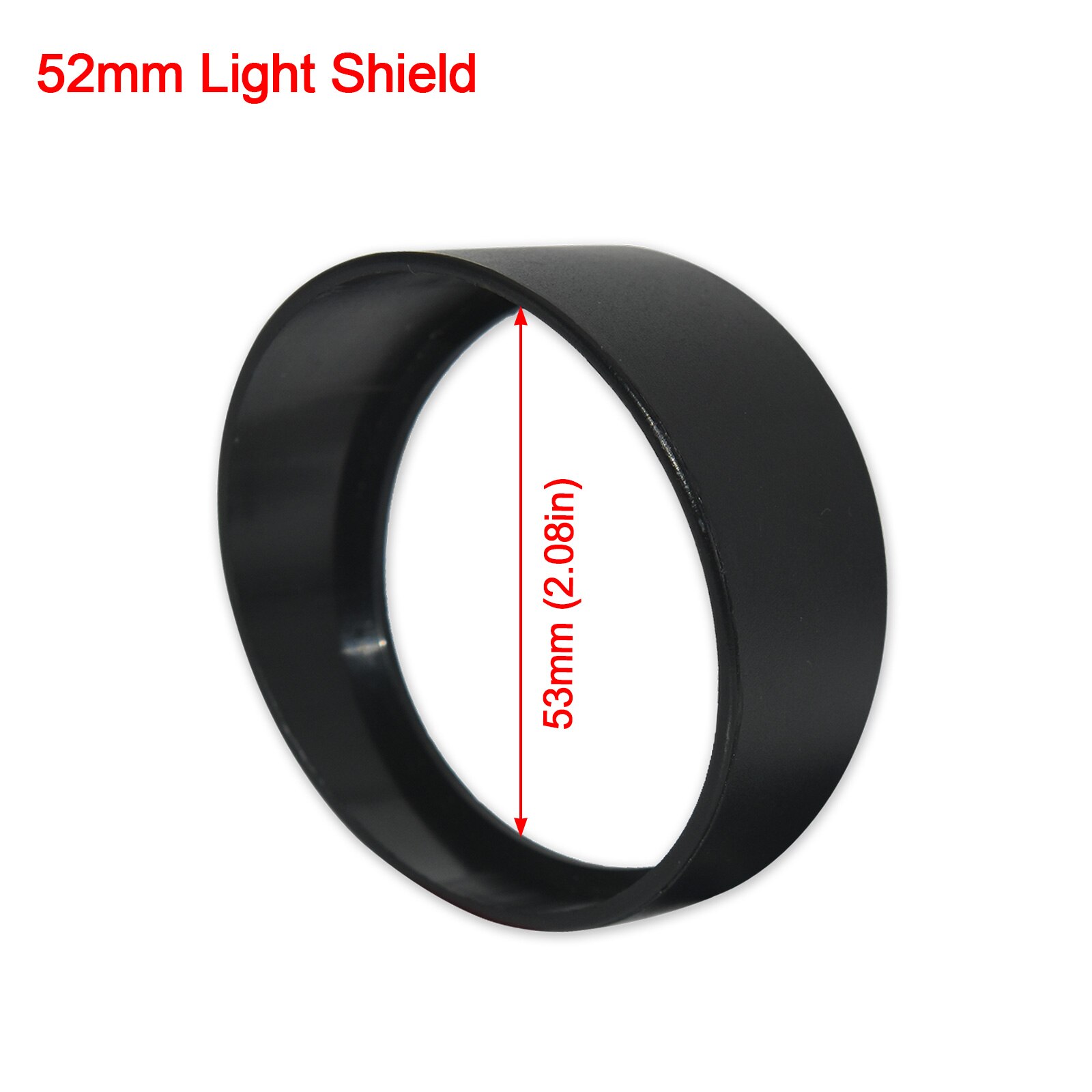 Tacómetro Digital Universal para motocicleta, medidor de Rpm de 0-10000RPM, retroiluminación LCD para coche y camión, 2 ", 52mm, 12V: Gauge light shield