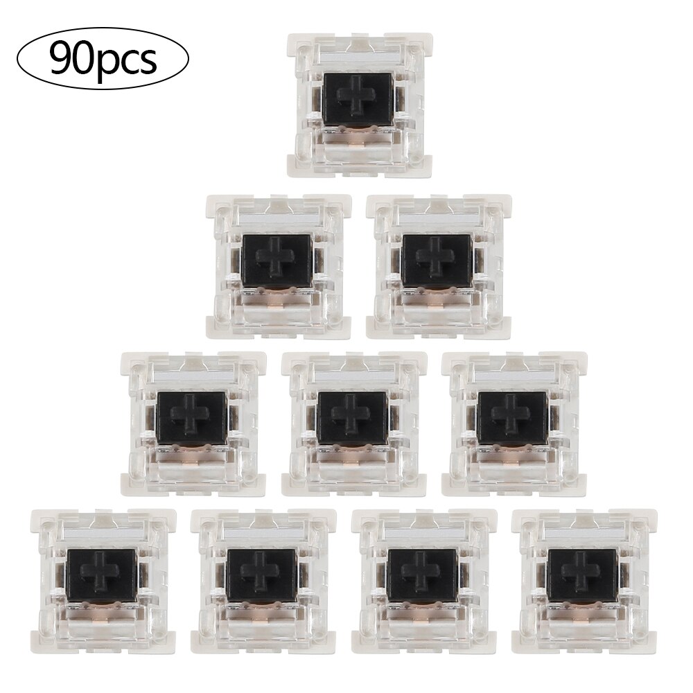 Mechanical Keyboard Switch Black Brown Switch: 90 PCS Black Switch