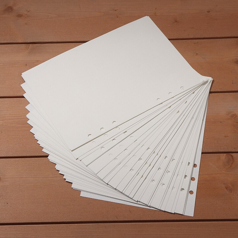 Kit de recarga de diário com 6 furos, para notebook, acessórios duráveis, para folhas soltas e notebook