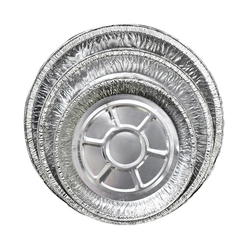 10 st/set ugnskärl oljepapper runt plåtpapper brännpanna engångspizza plåtpall aluminiumfolie järnplåtsförtjockningstårta