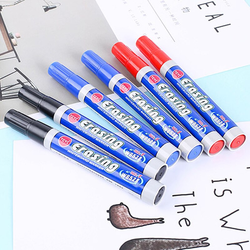 Marker Vilt Markeerstift Zwart Uitwisbare Whiteboard Voor Kantoor School Accessoires