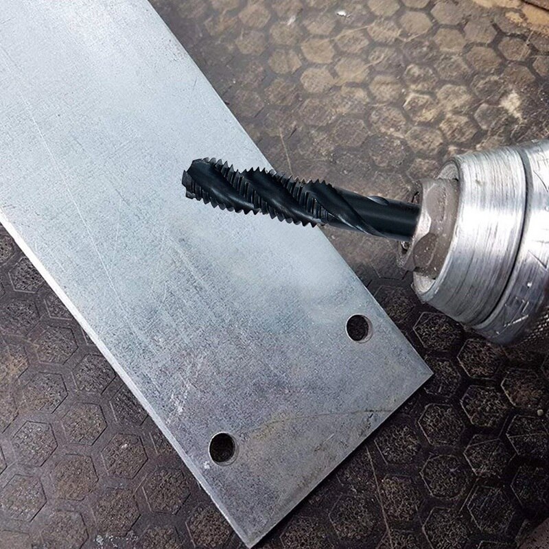 Tornillo de ranura en espiral métrico recubierto de 6 piezas, conjunto de conos para tornillos de plástico y madera de Metal y tiene un buen rendimiento de corte