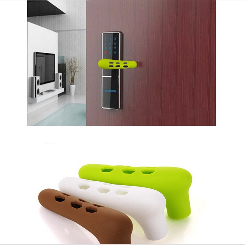 Home Door Handle Knob Anti-collision Silicone Door Knob Safety Cover Guard Protector Baby Security Protection Products