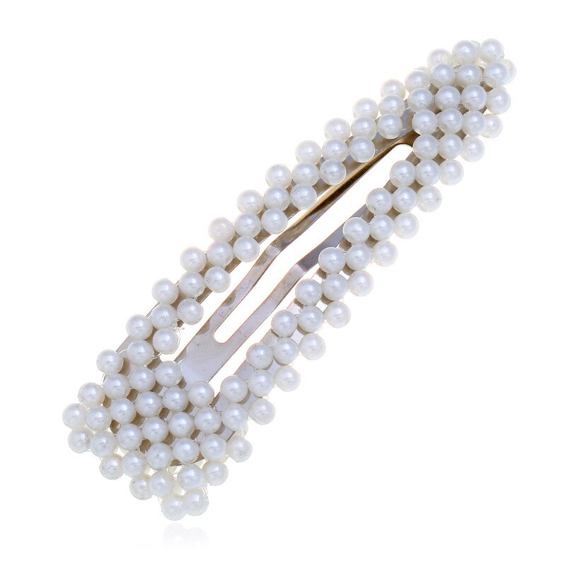 1 stücke Frauen Perle Metall Haar Clips Legierung Zubehör Werkzeuge Kopfschmuck: 4