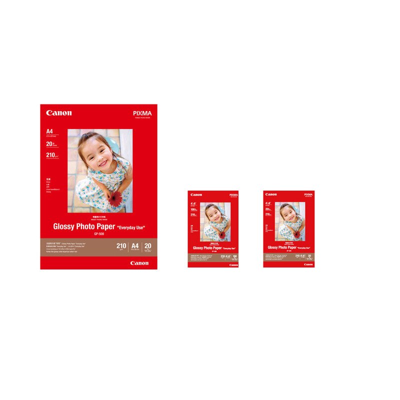 A6 6 tommer 100 ark kanon originalt fotopapir gp -508 blekkskriver fotopapir  a4 20 ark 4r glanset fotofotopapir