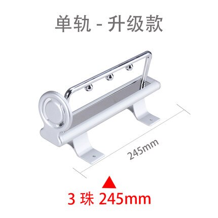 260mm-460mm aluminiumlegering infällbar hängare garderob topp klädstång garderob förvaring organisera möbler hårdvara: 245mm