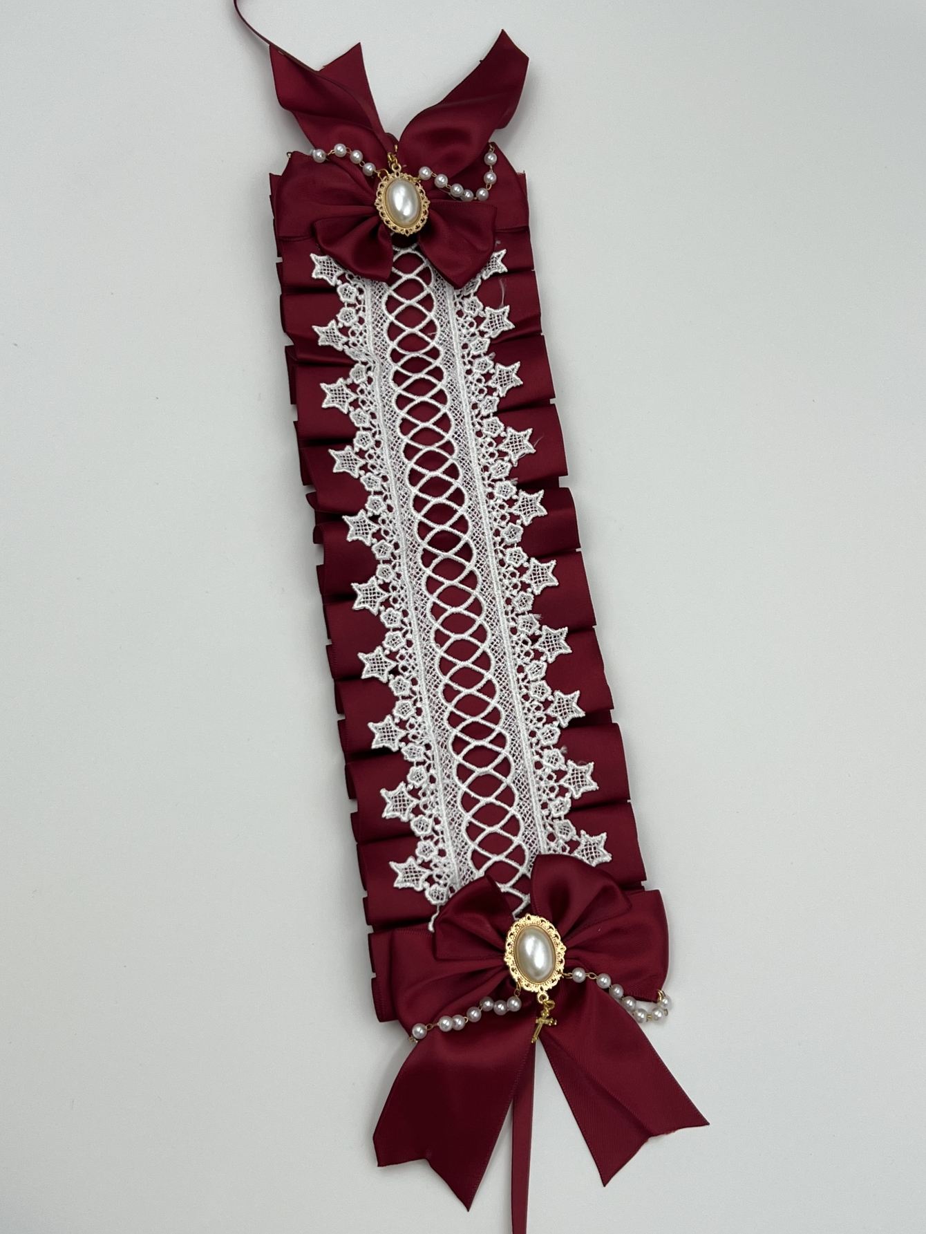 Coiffure gothique Lolita large en dentelle pour femmes, accessoires pour cheveux polyvalents faits à la main, bandeaux de Cosplay mignons, épingle à cheveux douce