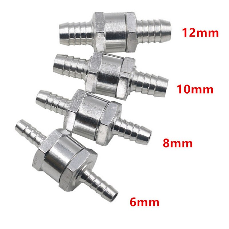 Automobile Fuel One-Way Check Valve 6/8/10/12mm One Way Fuel Non-Return Check Valves For Petrol Diesel Fuel One-Way Check Valves